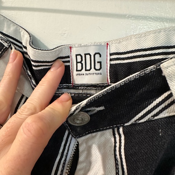 Vintage BDG urban outfitters black and white stripe jeans - NWT size 31 - Picture 5 of 10